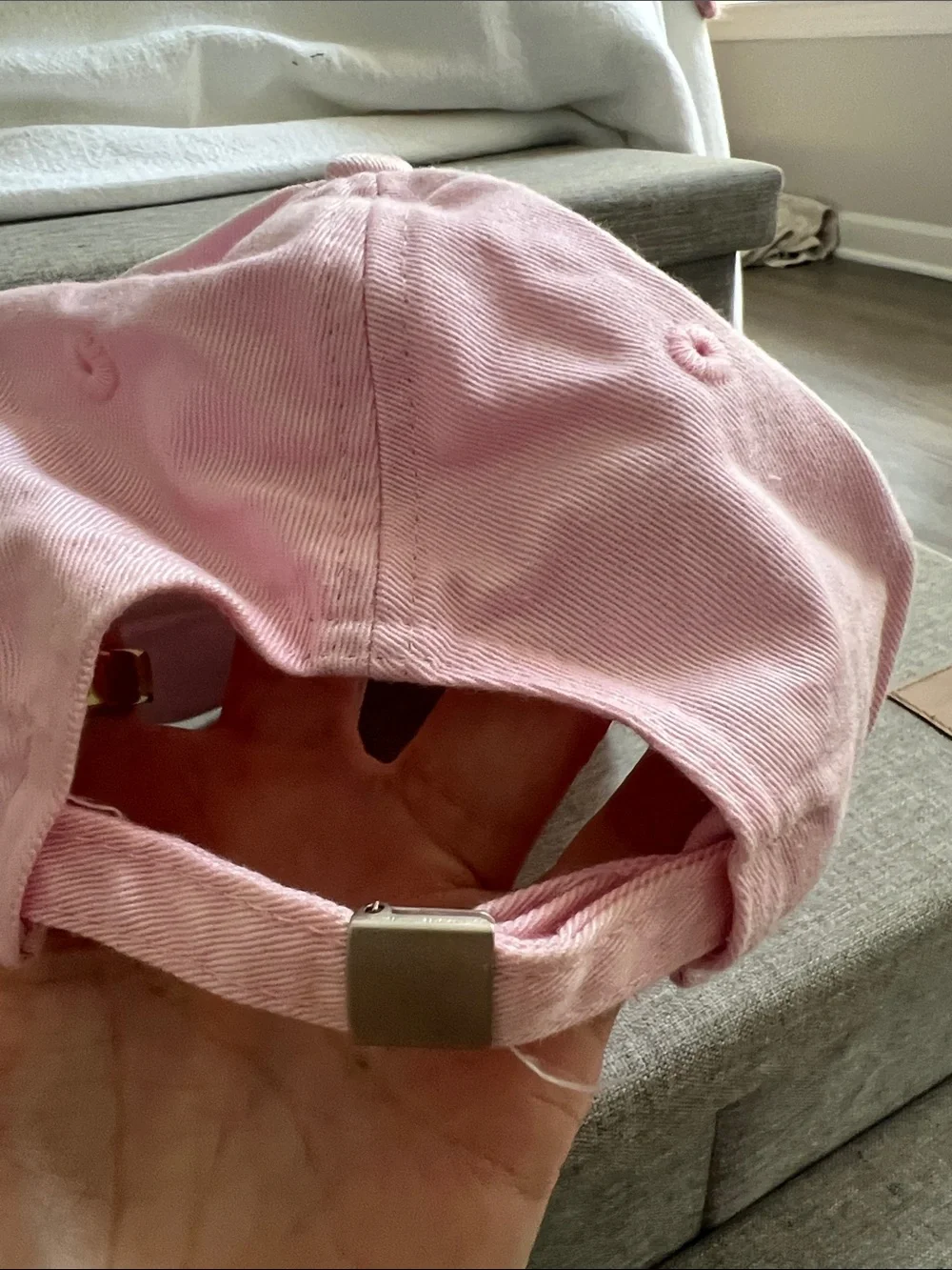Women’s Steelers White and Pink Embroidered Star Baseball Cap